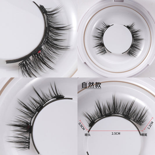 Magnetic false eyelashes wearing clip set new magnetic eyelashes natural thick imitation mink magnetic false eyelashes wholesale