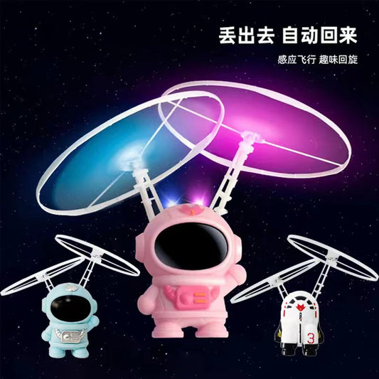 Cross-border children's induction wire man aircraft intelligent suspension gyroscope astronaut aircraft luminous flying toy