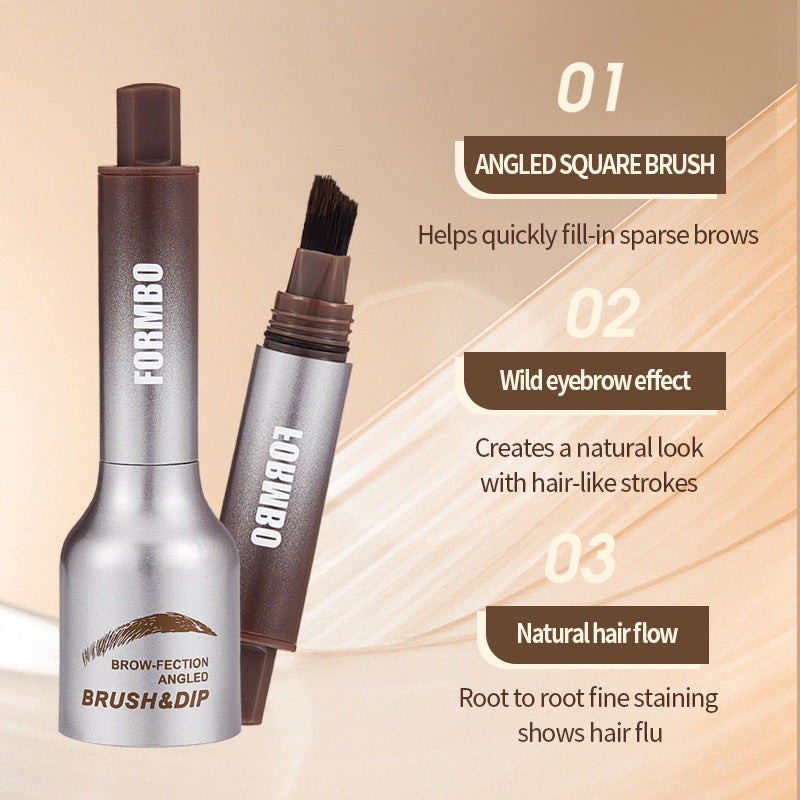 FORMBO cross-border Amazon hot-selling eyebrow cream large brush head eyebrow dyeing cream eyebrows multi-color eyebrow pencil wild eyebrow wholesale