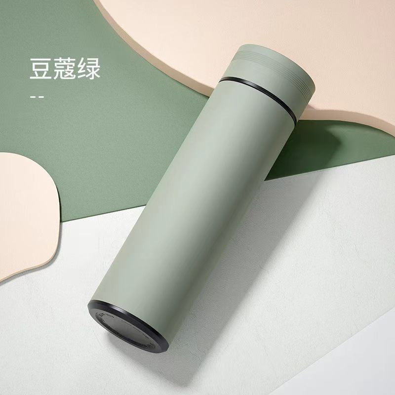 Smart thermos cup male and female students portable water cup creative personality trend large capacity simple temperature measurement tea cup