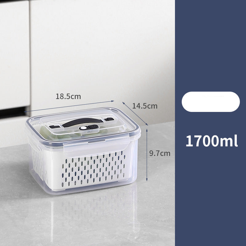 Portable outdoor storage box, double-layer drain box, sealed plastic with lid, freezer box wholesale.