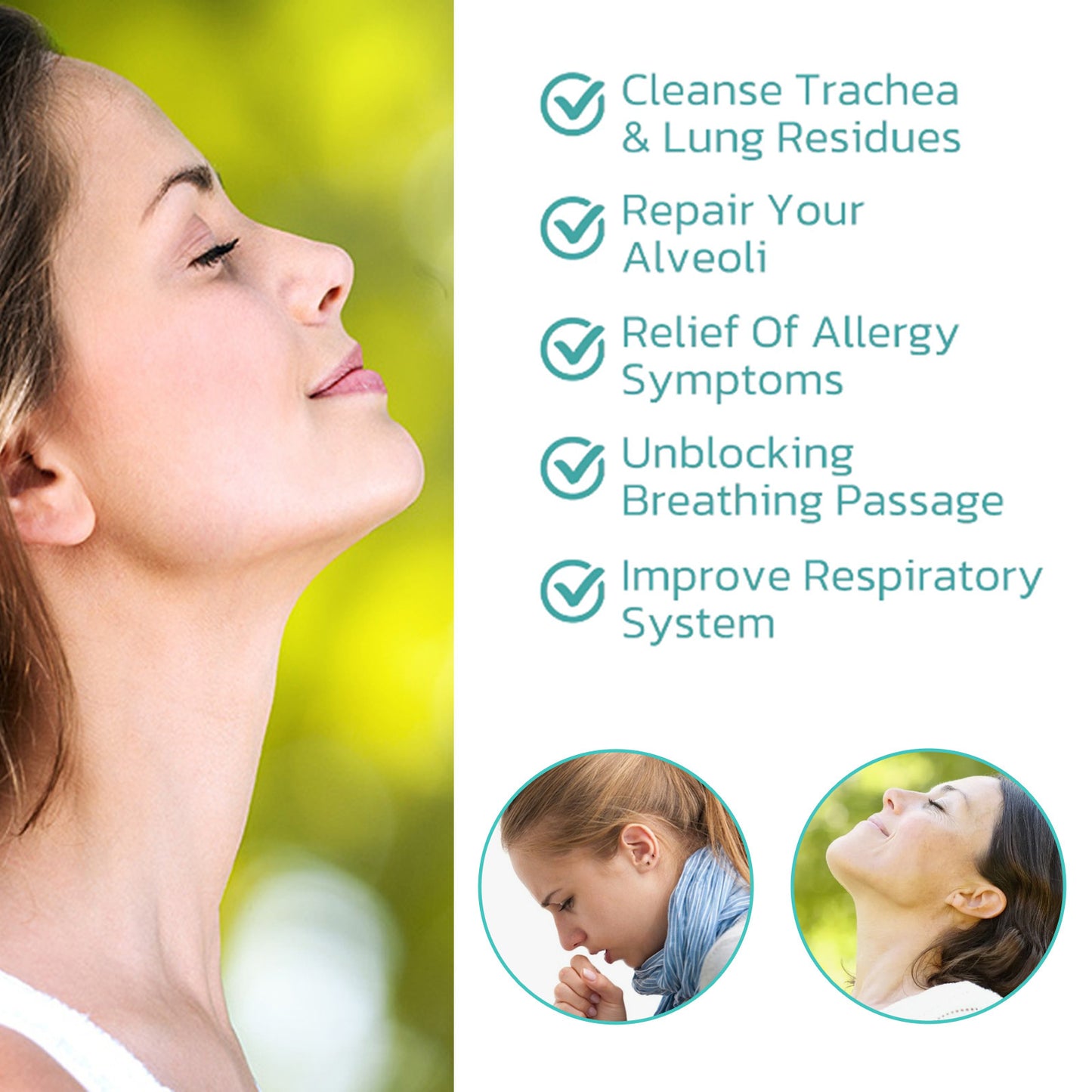 Googeer body cleansing spray relieves dry throat, cough, throat discomfort, body care drops