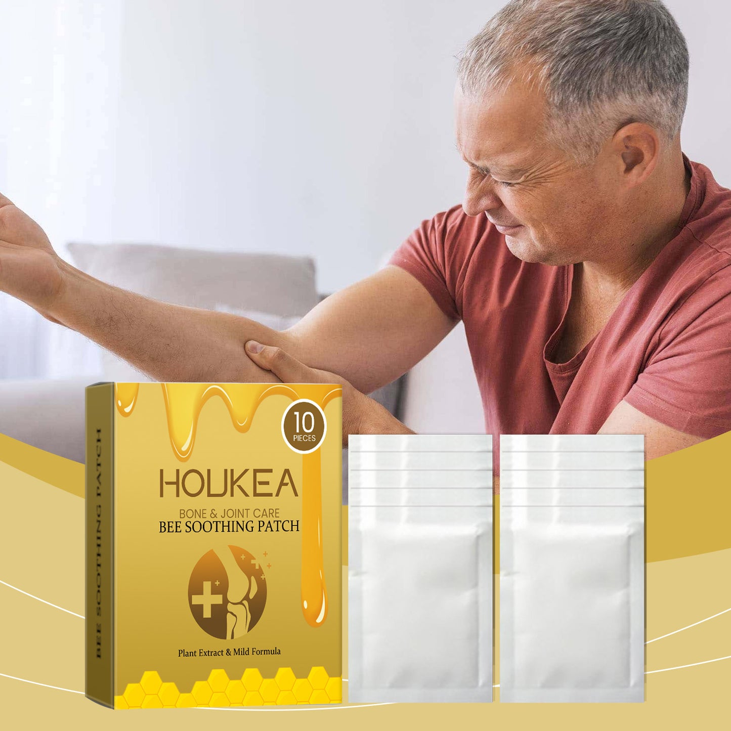 HOUKEA bone and joint care foot patch body joint elbow knee care foot body care patch