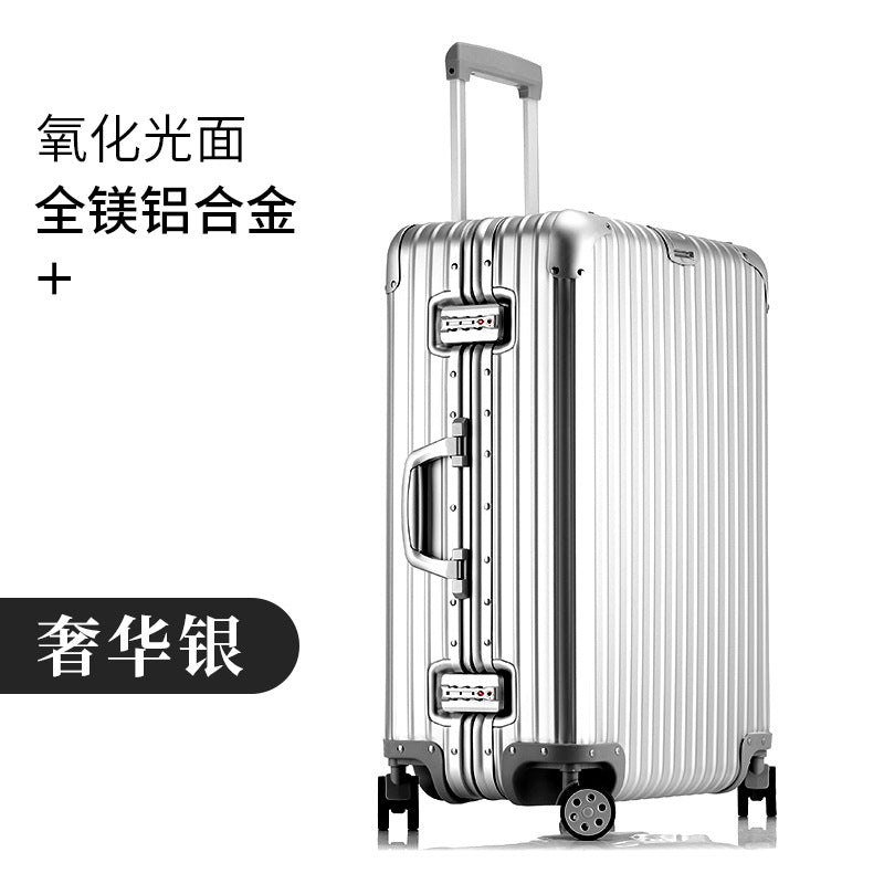 All-aluminum magnesium suitcase aluminum frame trolley suitcase password box 20 inch cabin suitcase 24 high value one piece drop shi