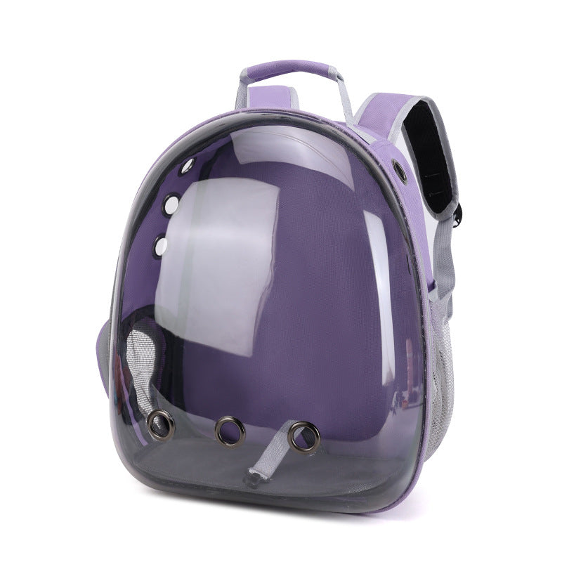 Cat bag pet backpack portable transparent space capsule pet bag for going out cat supplies breathable backpack