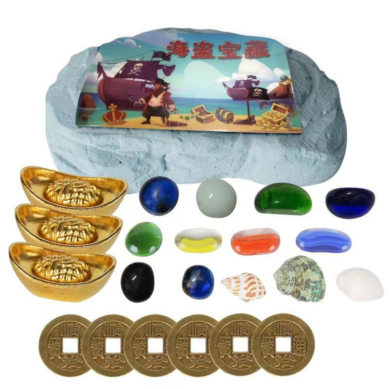 Archaeological excavation toys dinosaur fossil gem treasure hunt mermaid children's handmade DIY treasure digging toys