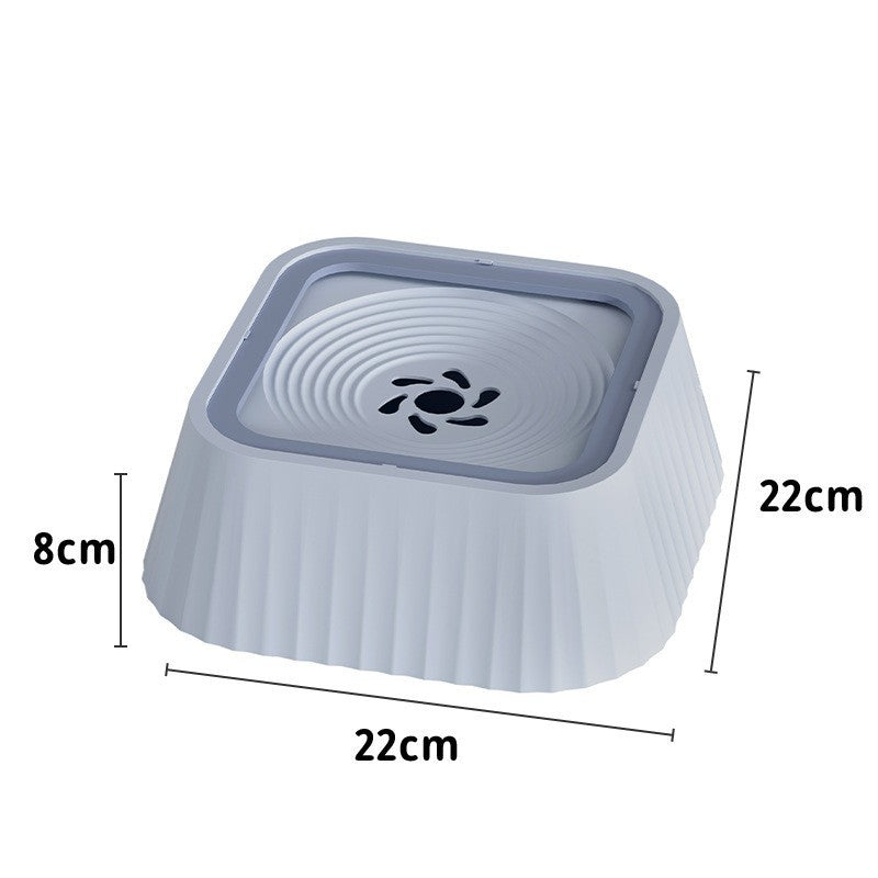 Non-wetting floating water bowl for dogs, transparent floating water bowl for pets, anti-tipping.
