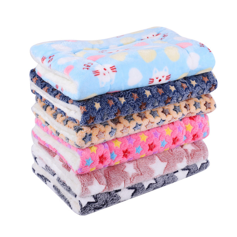 Winter pet mat cat bed four seasons universal warm flannel dog bed dog blanket cat mat pet bed wholesale