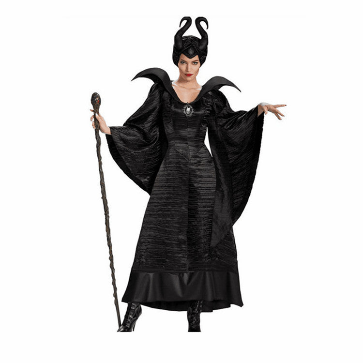 Halloween Costumes Maleficent Maleficent Black Witch Costume Adult Robe Demon Costume Cosplay Costume