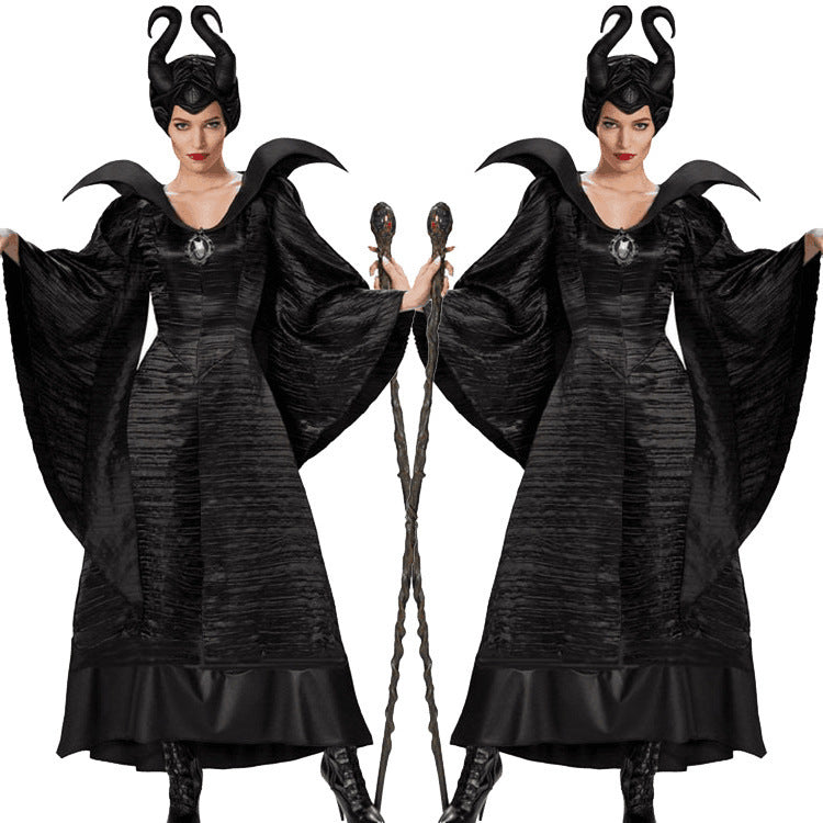 Halloween Costumes Maleficent Maleficent Black Witch Costume Adult Robe Demon Costume Cosplay Costume