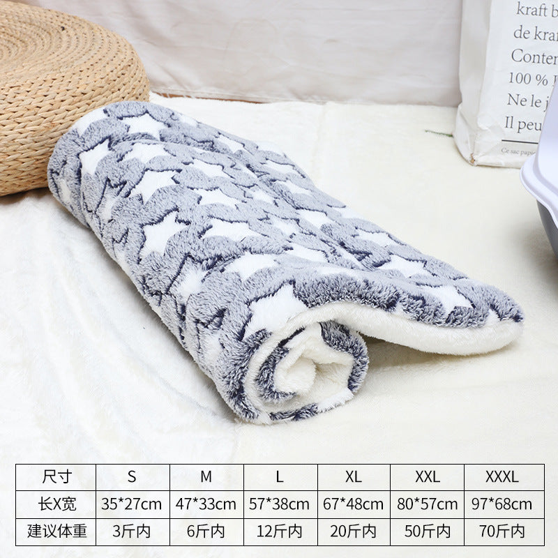 Winter pet mat cat bed four seasons universal warm flannel dog bed dog blanket cat mat pet bed wholesale