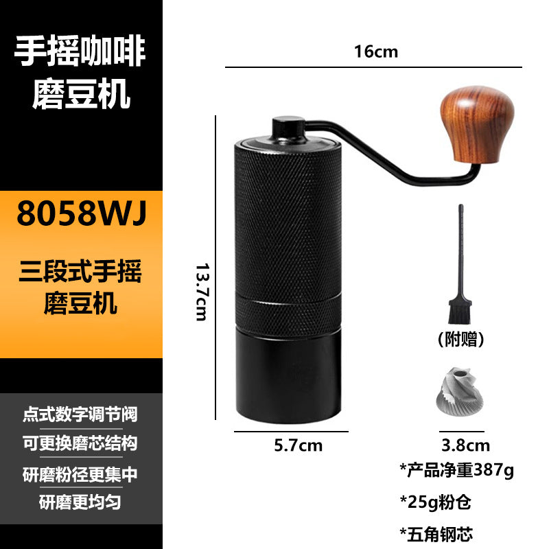 Amazon cross-border coffee bean grinder hand-cranked grinder stainless steel grinder hand-crushed coffee machine hot sale spot