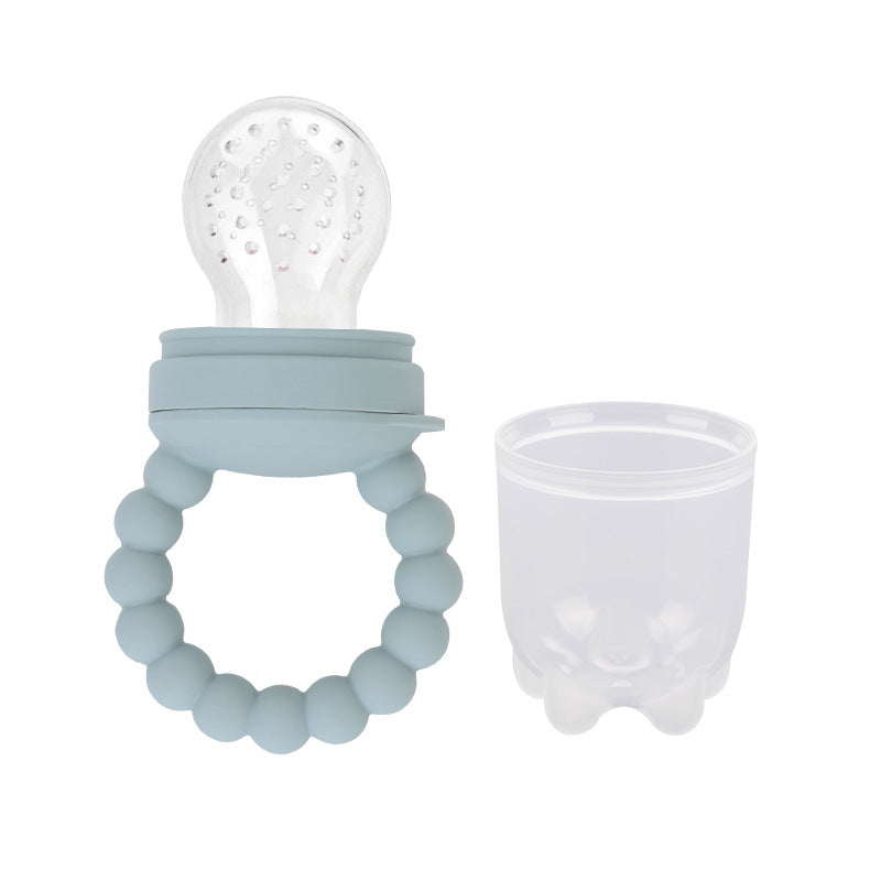 Cross-border hot-selling baby fruit food supplement artifact food grade silicone fruit and vegetable bite baby pacifier teether wholesale