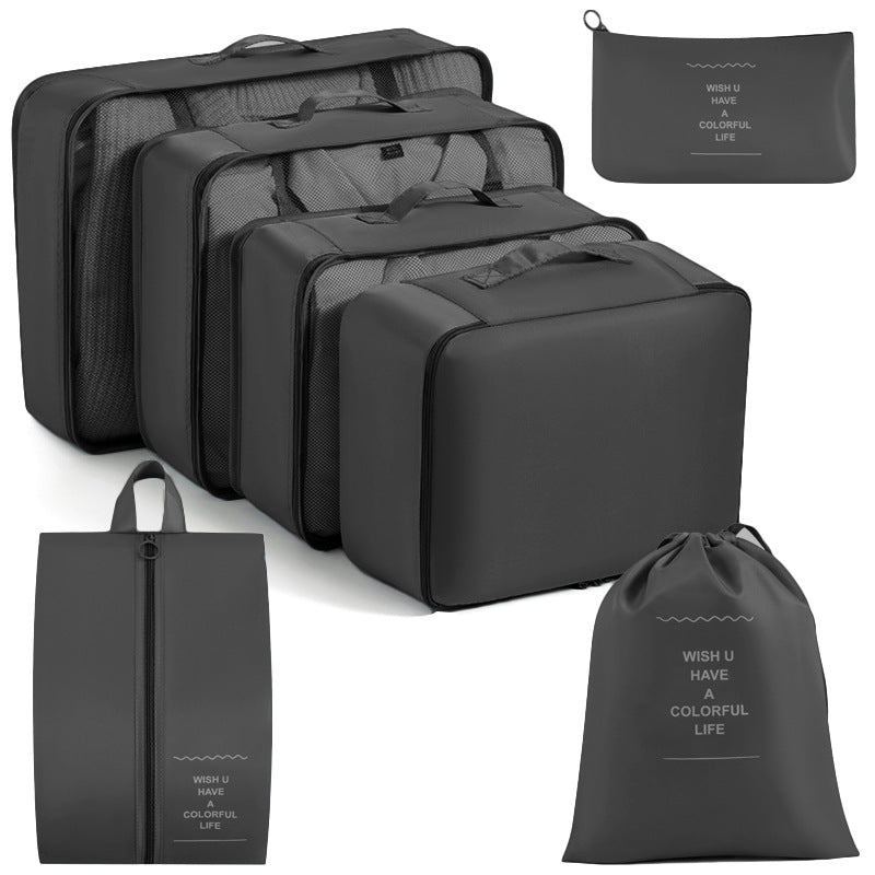 Cross-border travel storage bag eight-piece set business trip travel storage bag large capacity storage bag waterproof travel storage bag