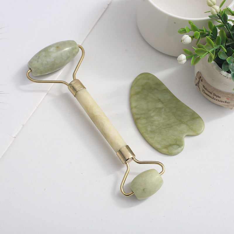 Manufacturers wholesale jade roller beauty device jade massager jade scraping board set jade massager