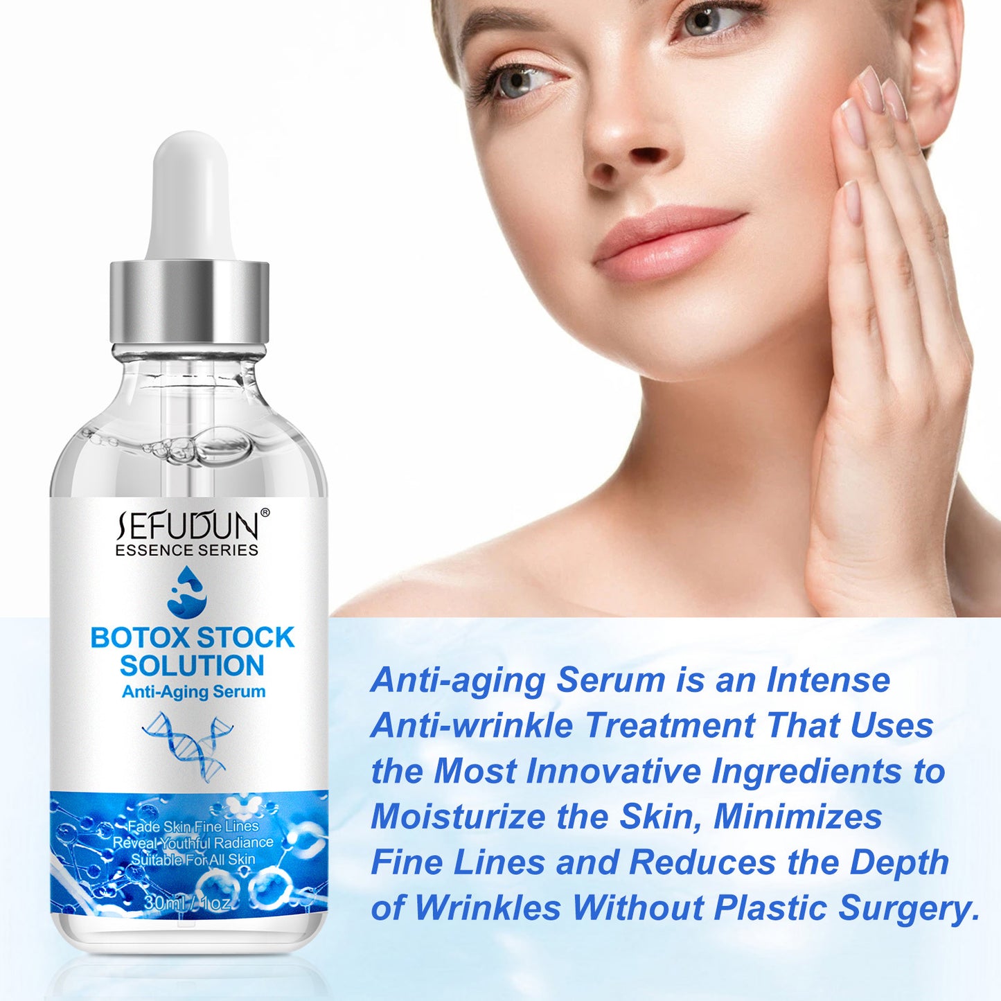 SEFUDUN botulinum essence fades fine lines, improves nasolabial lines, wrinkles, and broken lines essence peptide stock solution