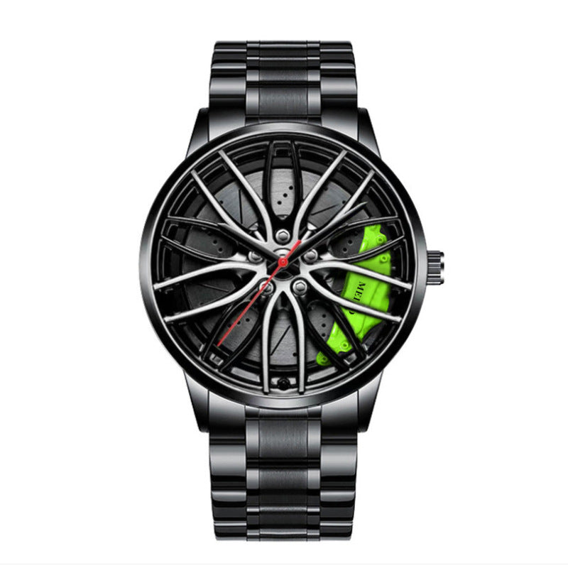 2024 foreign trade trend fully automatic quartz movement men's watch wheel non-mechanical watch fashion men's watch