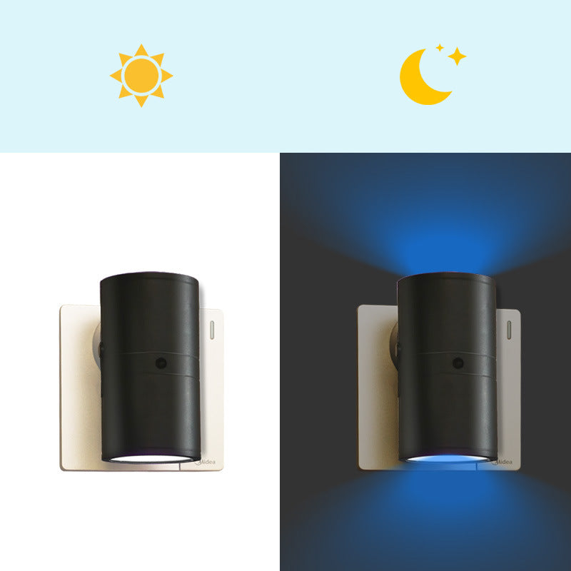 Amazon cross-border night light plug-in wall light control sensor dimmable night light corridor bedroom stairs