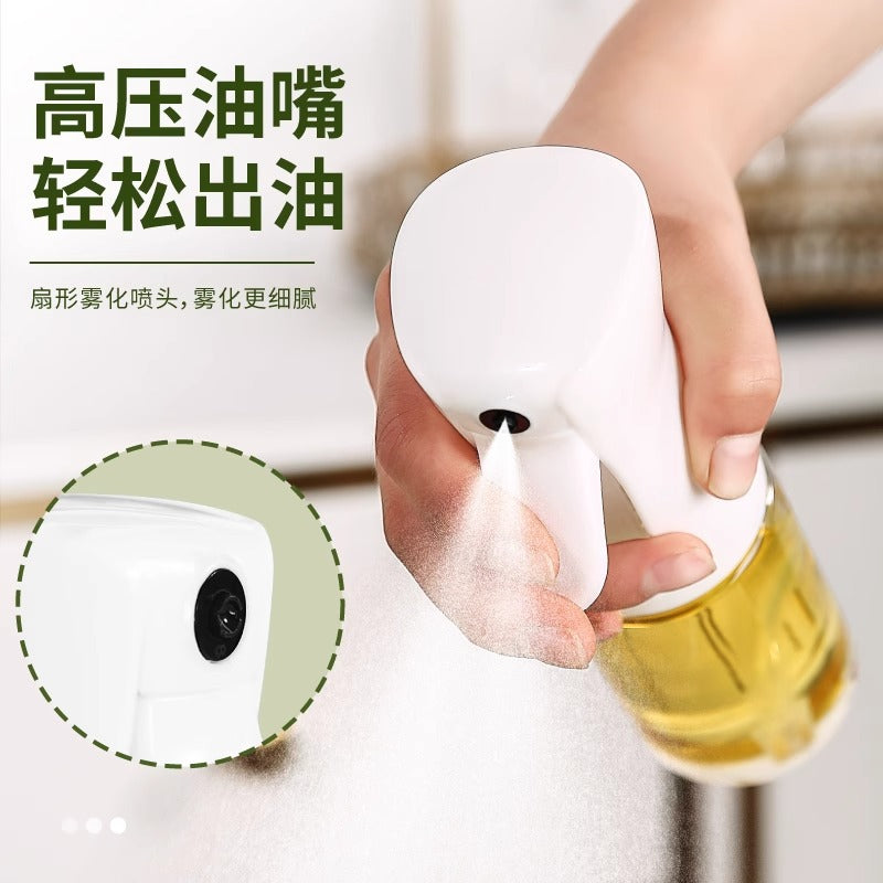 Glass oil sprayer household kitchen oil tank pot soy sauce vinegar seasoning bottle edible oil leak-proof oil pot atomizing oil spray bottle