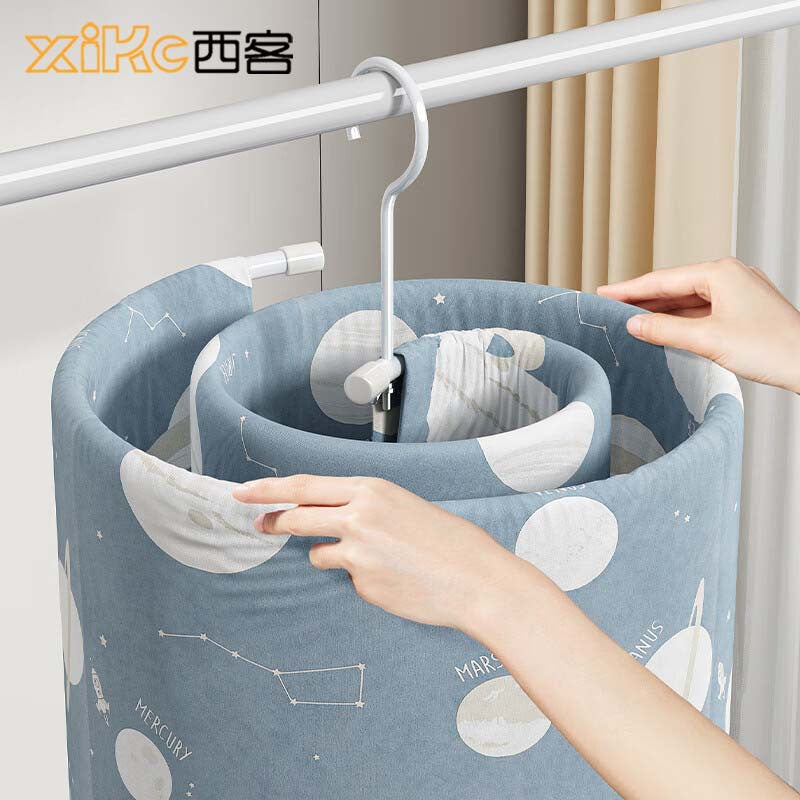 Sheets can be spirally dried on the balcony to dry quilts. Spiral clothes drying rack. Round folding clothes rack. Manufacturers wholesale