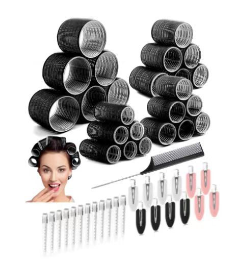 Amazon cross-border air bangs curling iron cross-border lazy curling artifact full nylon eight-character hair curling iron