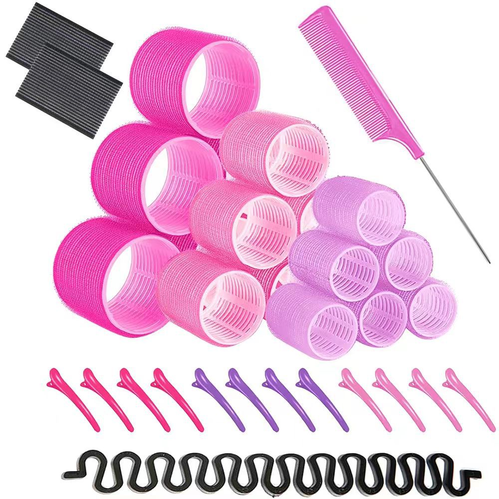 Amazon cross-border air bangs curling iron cross-border lazy curling artifact full nylon eight-character hair curling iron