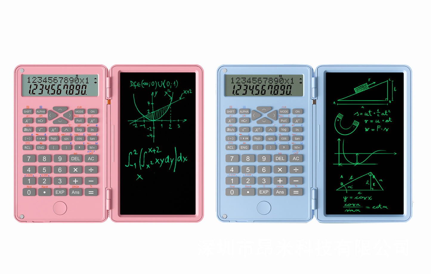 Calculator handwriting tablet learning business office portable folding LCD writing tablet calculator function science