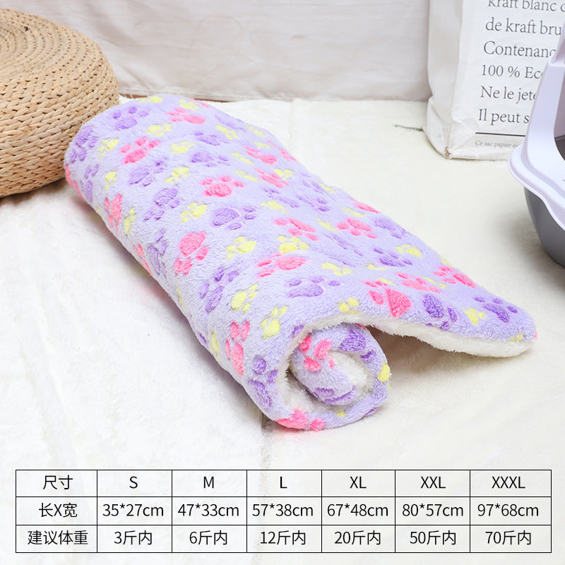 Winter pet mat cat bed four seasons universal warm flannel dog bed dog blanket cat mat pet bed wholesale