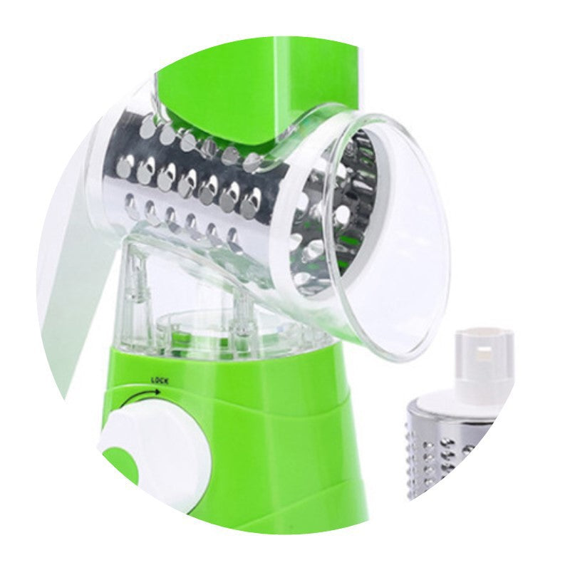 Multifunctional hand-cranked vegetable cutter household kitchen manual vegetable machine grater slicer drum vegetable cutter