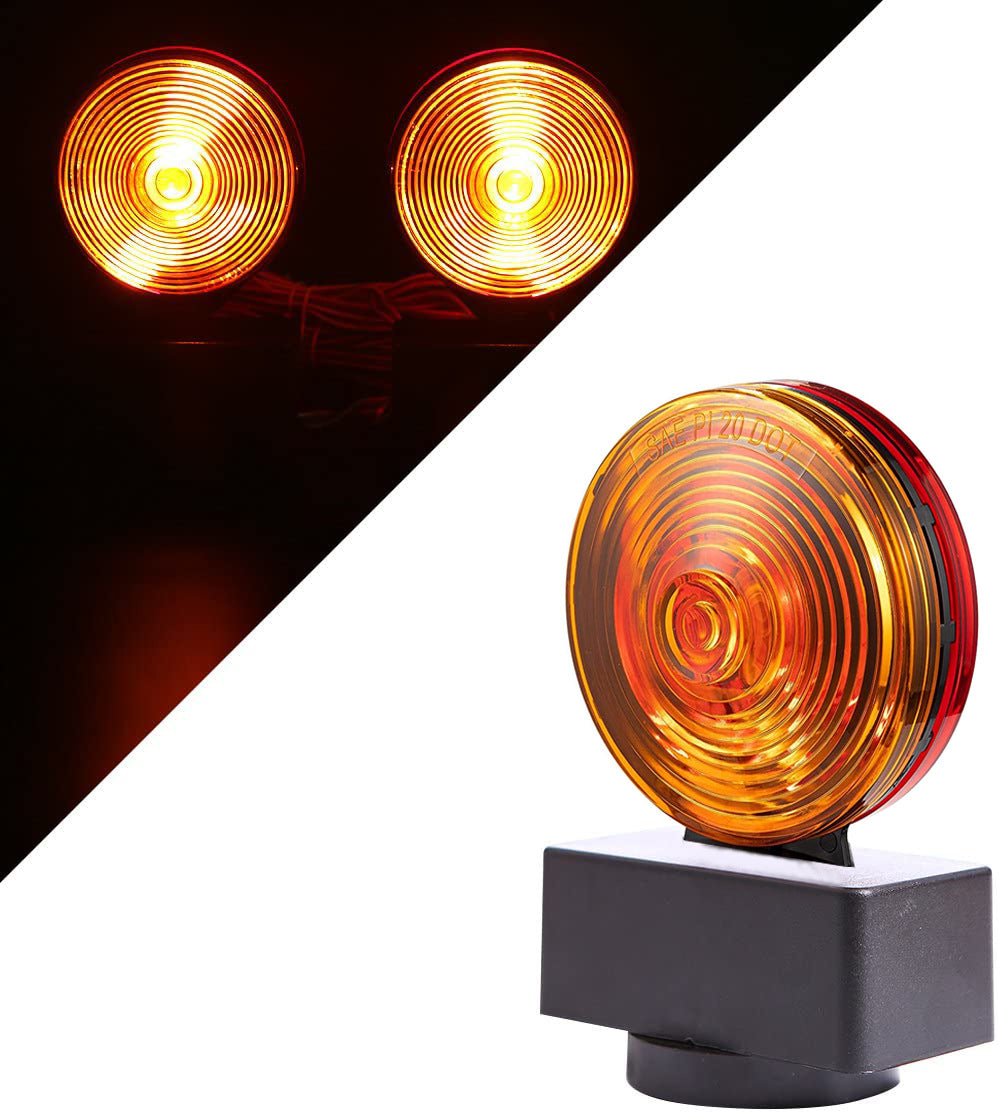 American style magnetic lights, bulb type traction lights, magnetic trailer lights set