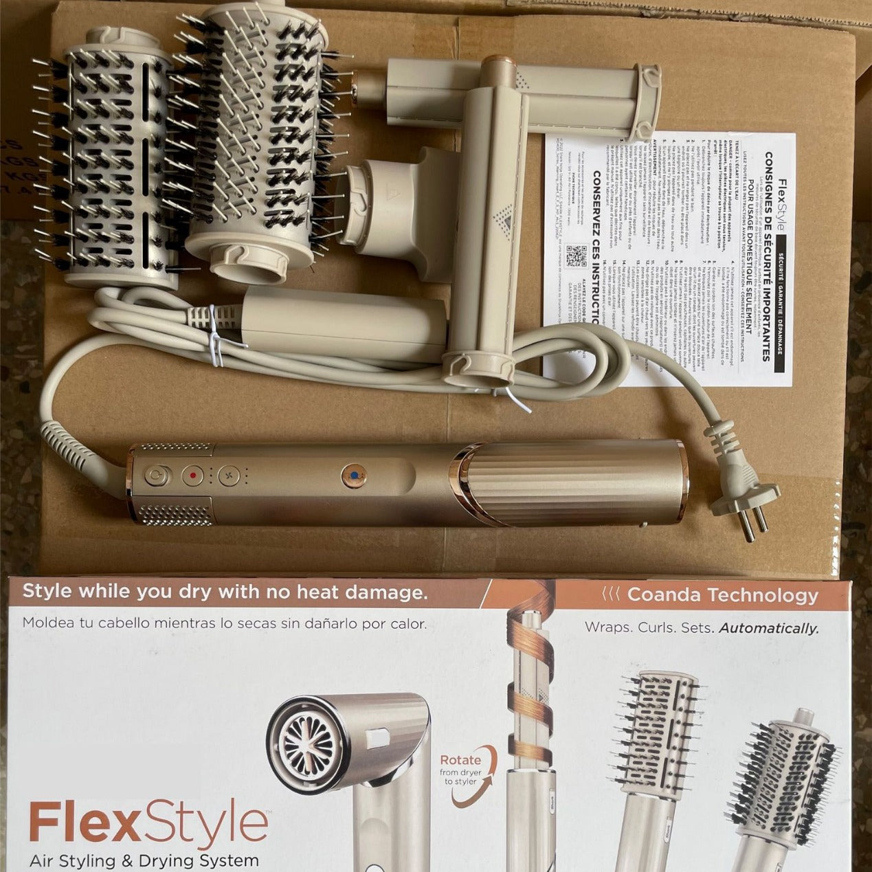 Sandfish HD430flexstyle multifunctional styling tool curling iron hair dryer 4 in 1