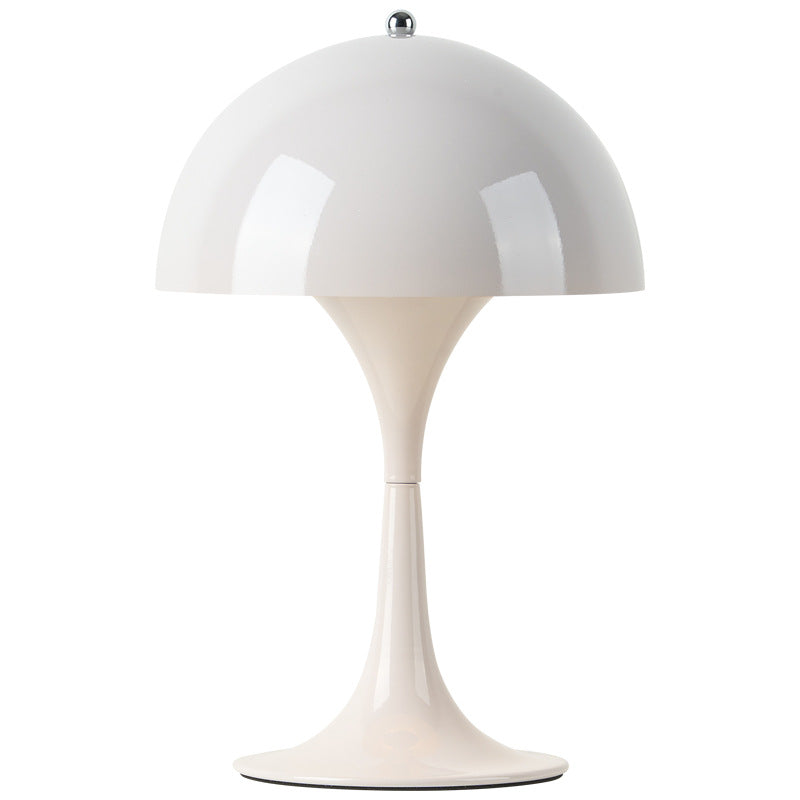 Cross-border Danish mushroom table lamp bedroom bedside ins style bud lamp retro personality charging touch decorative table lamp