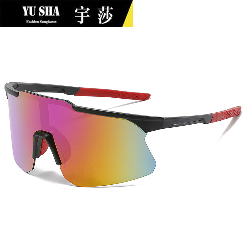 Yusha's new cross-border men's and women's fashion sunglasses outdoor sports sunglasses 9328 bicycle riding windshield glasses