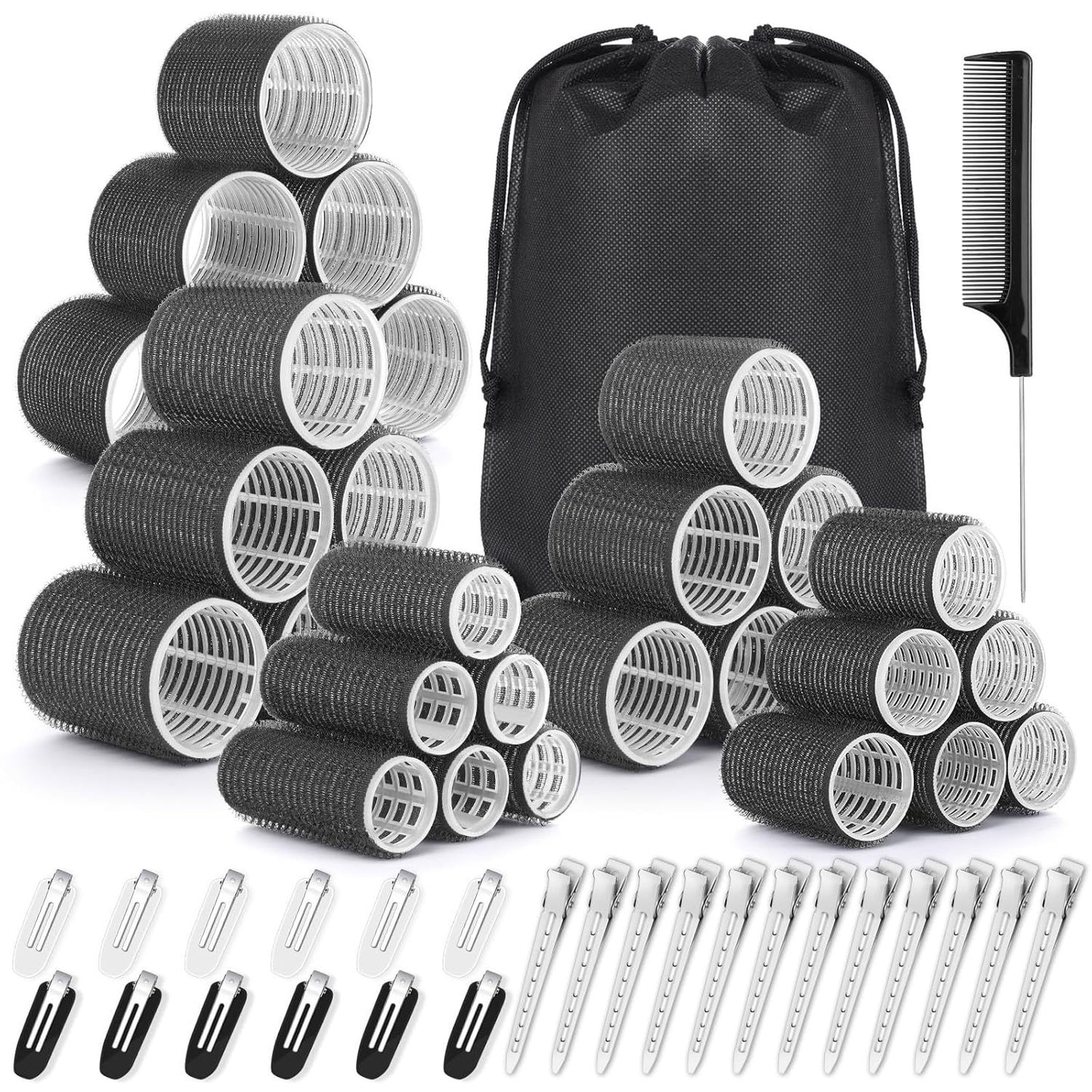 Amazon cross-border air bangs curling iron cross-border lazy curling artifact full nylon eight-character hair curling iron