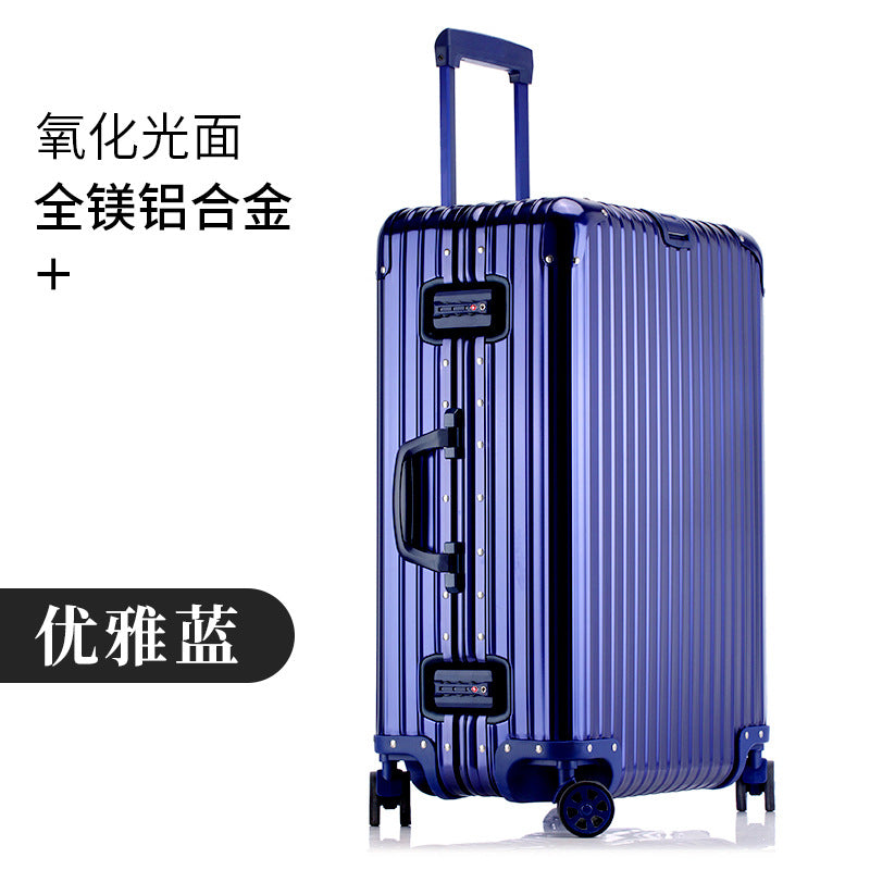 All-aluminum magnesium suitcase aluminum frame trolley suitcase password box 20 inch cabin suitcase 24 high value one piece drop shi