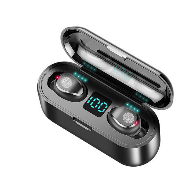 Cross-border exclusive m10 bluetooth headset wireless in-ear large power sports waterproof running long battery life f9 headset