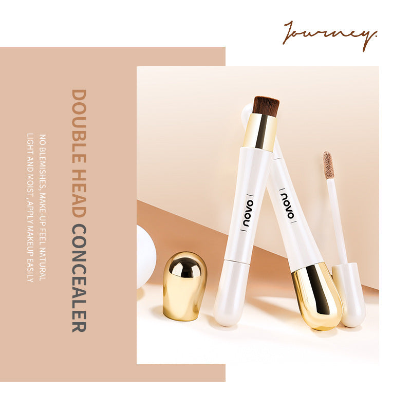 NOVO double-headed concealer stick concealer pen to cover dark circles, spots, acne marks, face concealer