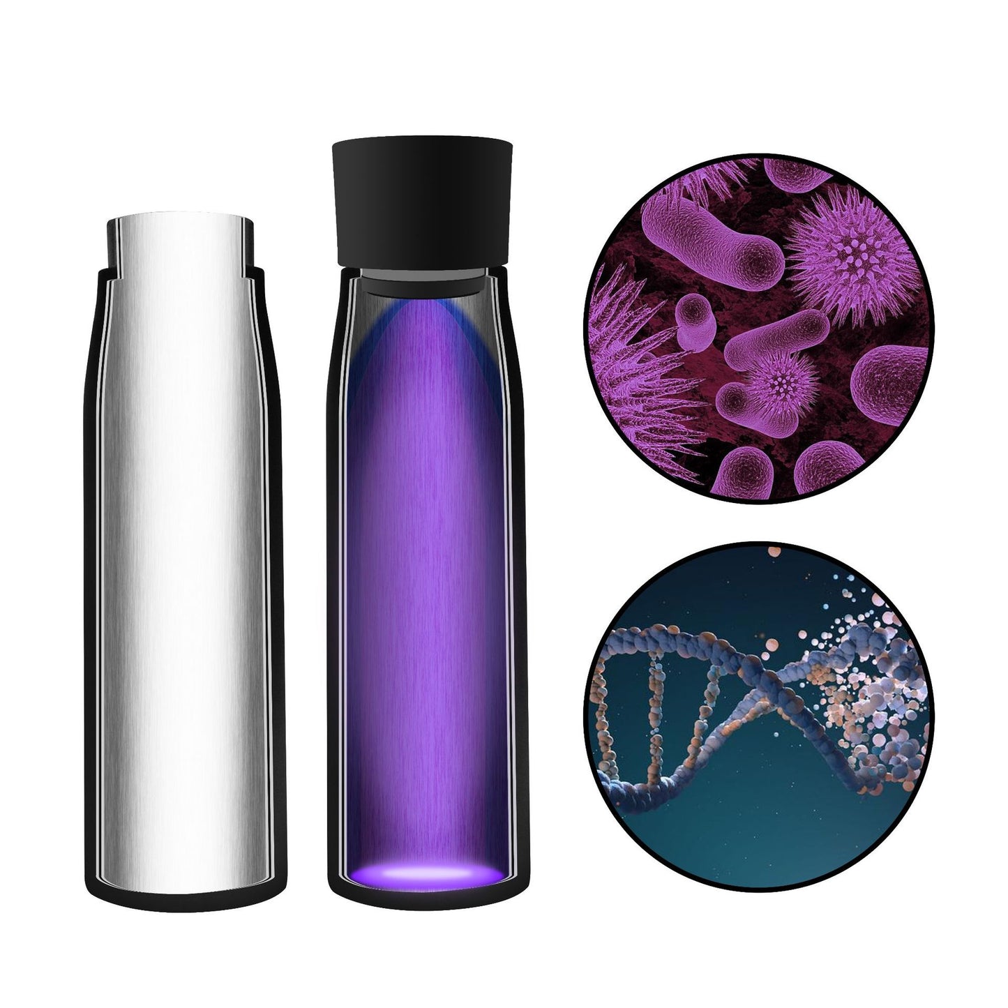 Customized UVC ultraviolet sterilization thermos cup intelligent display temperature reminder drinking water 316 stainless steel water cup wholesale