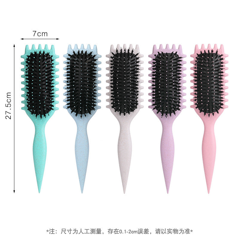 Hot Comb Wholesale Bounce Curl Defining Styling Brush Massage Comb Air Cushion Comb Curling Comb Cross-border Comb Factory