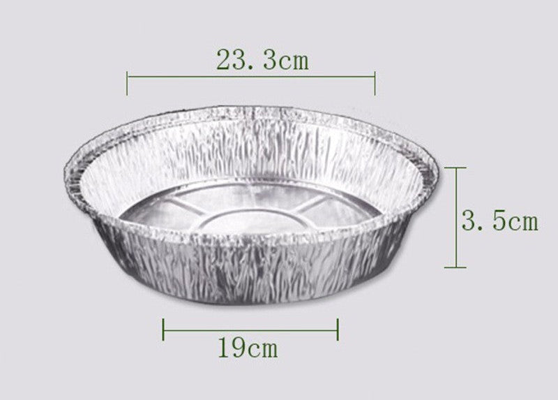 Tin Foil Box Air Fryer Tin Foil Bowl Wholesale Round Square Disposable Aluminum Foil Bowl Oven BBQ Tin Foil Plate