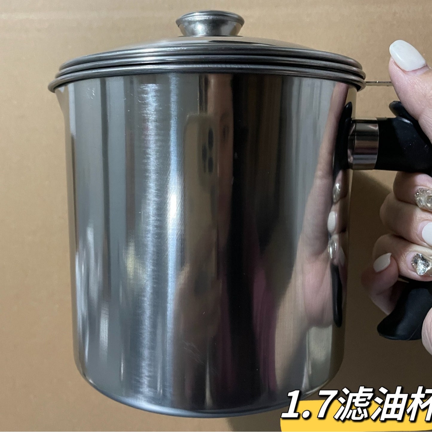 304 stainless steel frying pan tempura frying pan household temperature controllable frying pan oil saving source manufacturer with filter