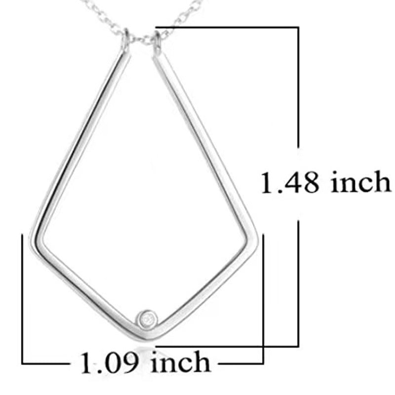 Amazon cross-border new European and American design simple V-shaped ring stand necklace for wife ring guard pendant