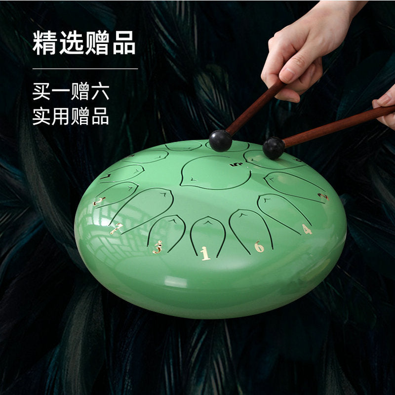 Parent-child educational toys children's drum enlightenment musical instrument ethereal drum 6/8/10/12 inch full worry-free drum percussion instrument