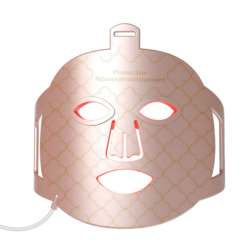 Phototherapy mask mask LED skin rejuvenation device silicone mask large row of lights 368 light mask device home beauty device