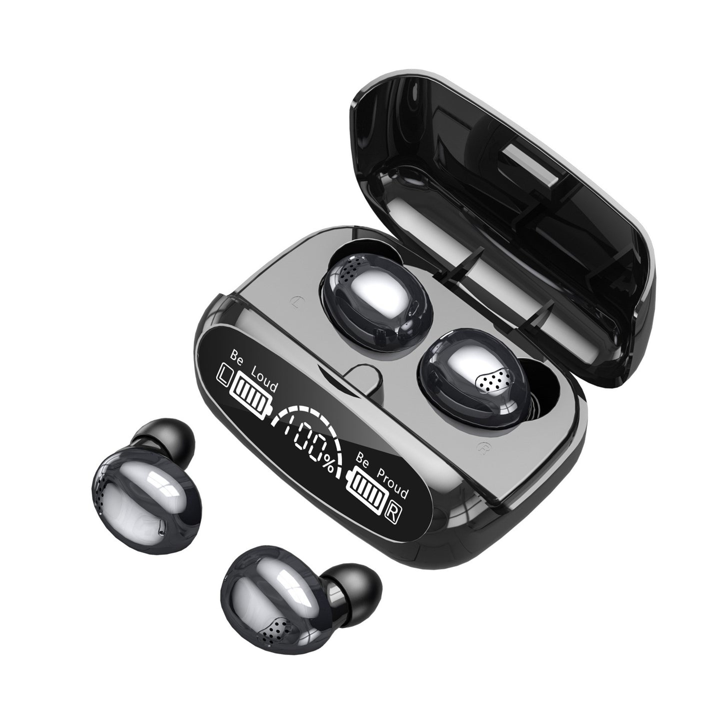 Cross-border exclusive m10 bluetooth headset wireless in-ear large power sports waterproof running long battery life f9 headset