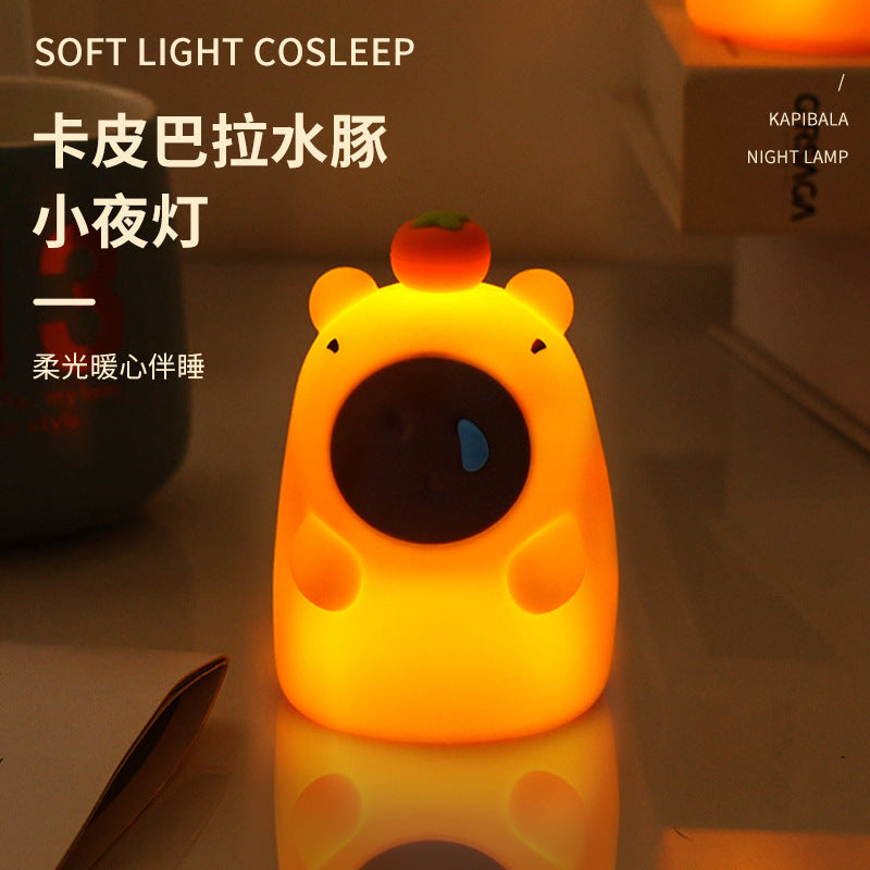 Capybara night light guinea pig capybara night light snot bear night light bedside atmosphere light pat pat sleeping light