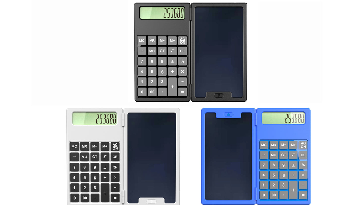 Calculator handwriting tablet learning business office portable folding LCD writing tablet calculator function science