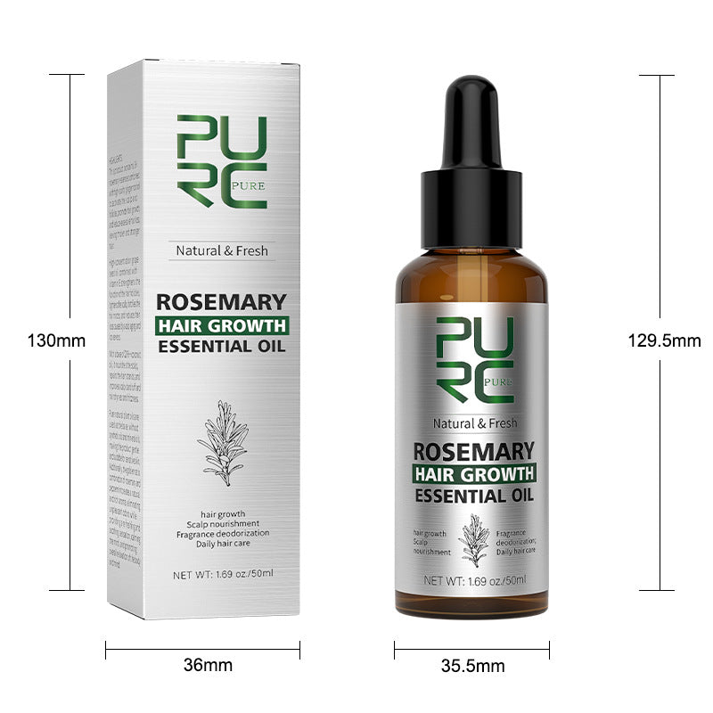 Cross-border foreign trade PURC rosemary hair care essential oil mint ginger hair care dense hair scalp anti-hair loss essential oil