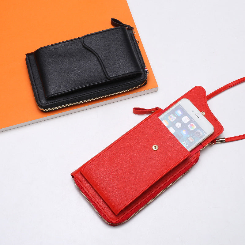 Cross-border foreign trade mobile phone bag women's messenger bag new Korean style buckle mobile phone bag mini small bag women's bag factory wholesale