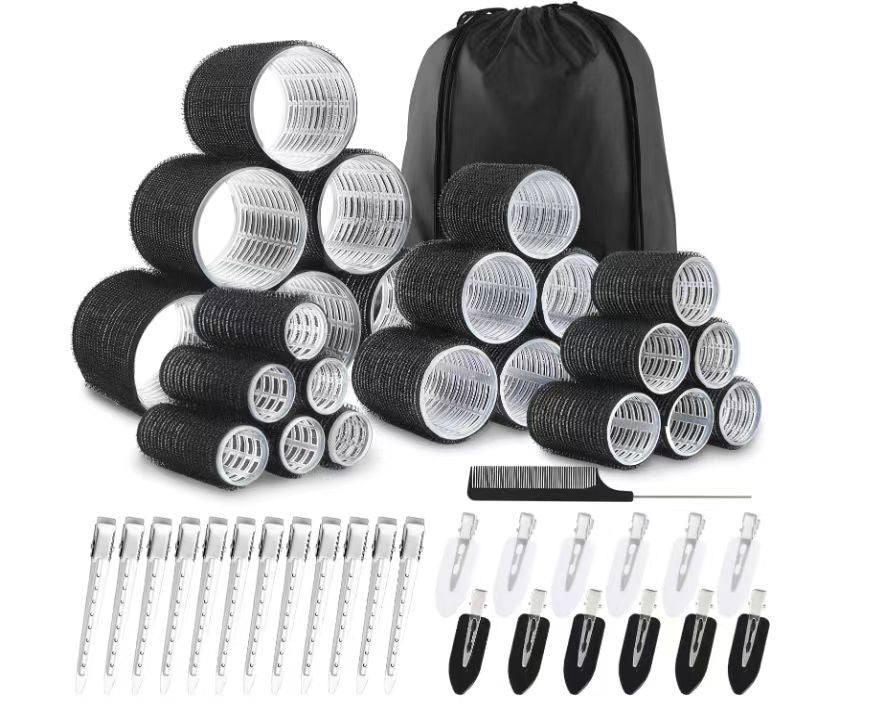 Amazon cross-border air bangs curling iron cross-border lazy curling artifact full nylon eight-character hair curling iron